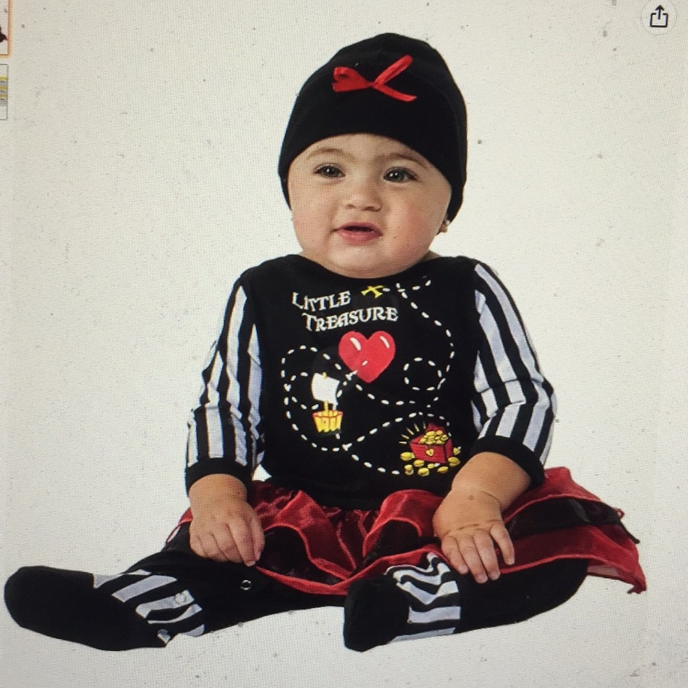 Rubie’s Costume Baby’s Little Treasure Pirate Infant 0-6 Months Hallo…